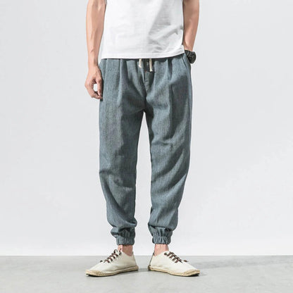Pantaloni confort lino Japan