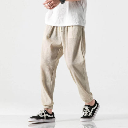 Pantaloni confort lino Japan