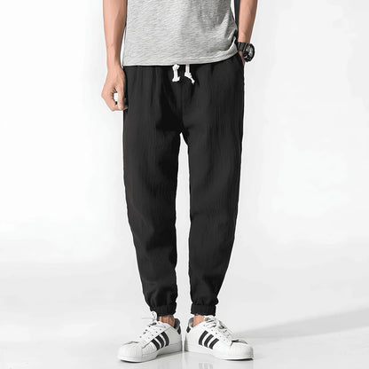 Pantaloni confort lino Japan