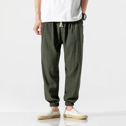 Pantaloni confort lino Japan